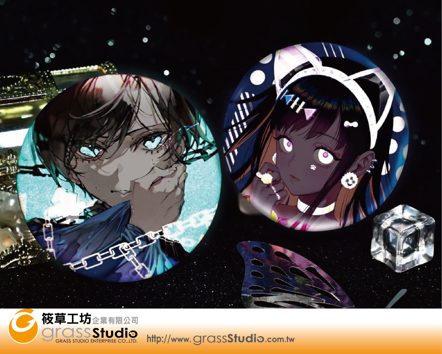 反光馬口鐵胸章