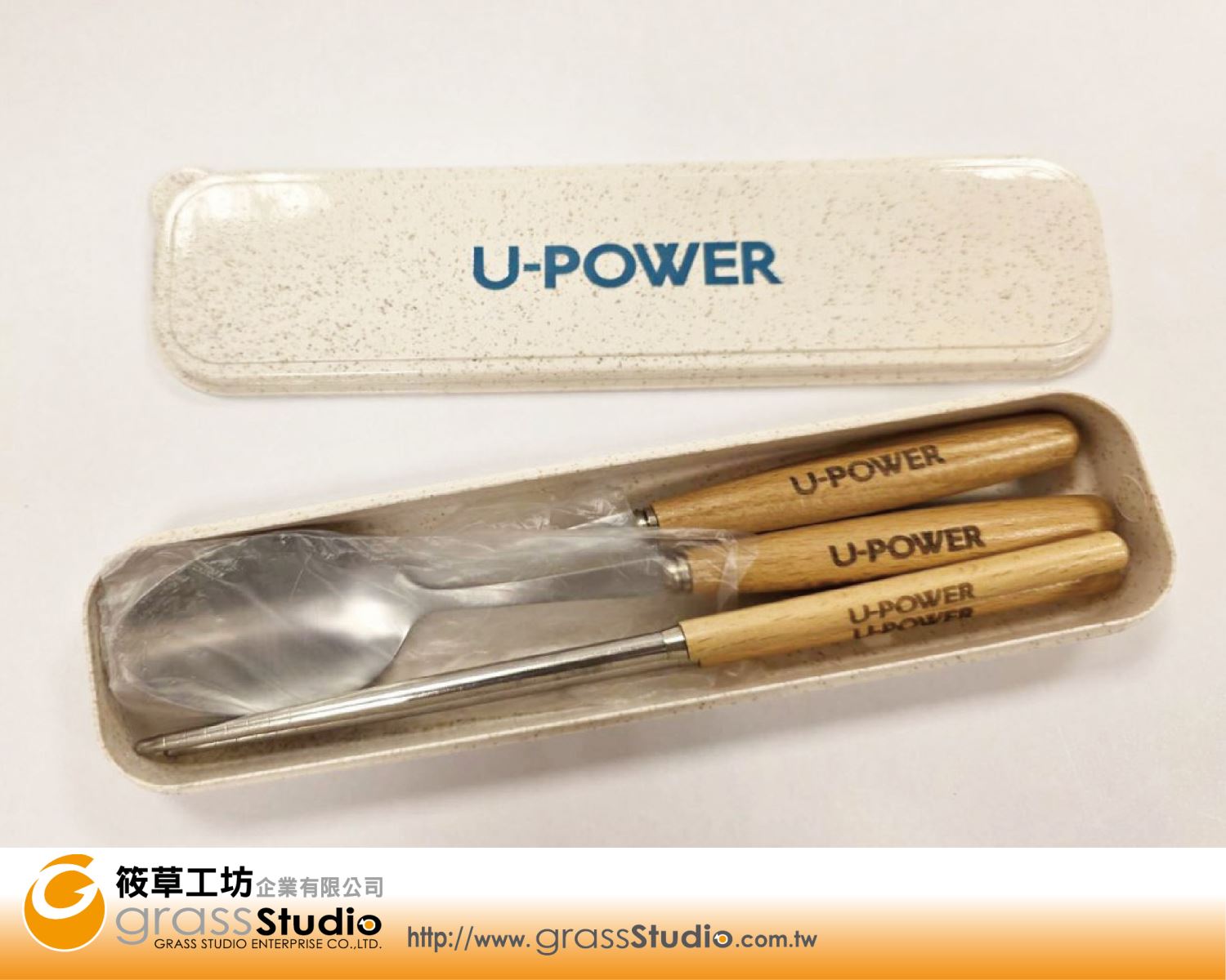 U-POWER-木柄餐具組