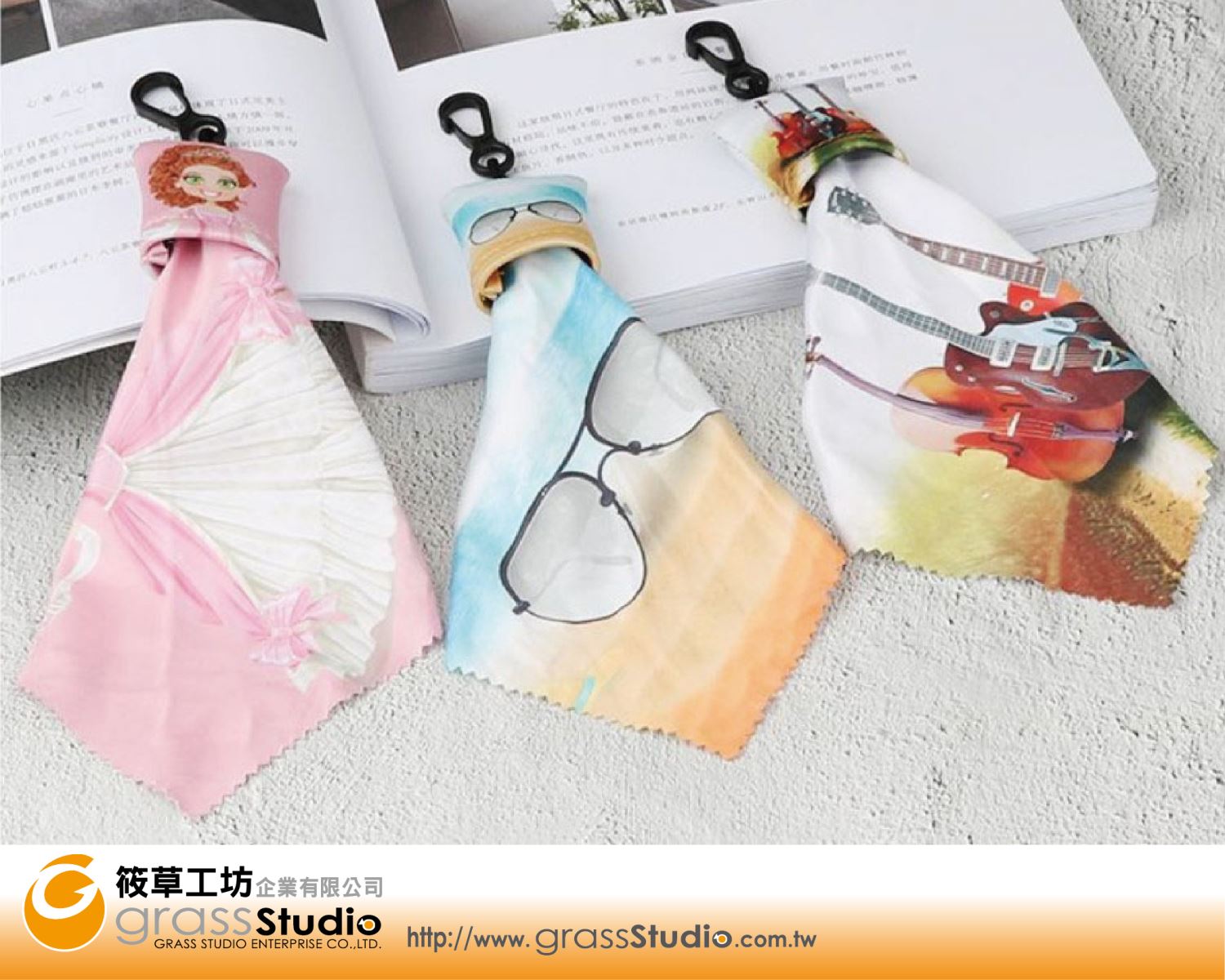 鑰匙扣眼鏡布(鋸齒)