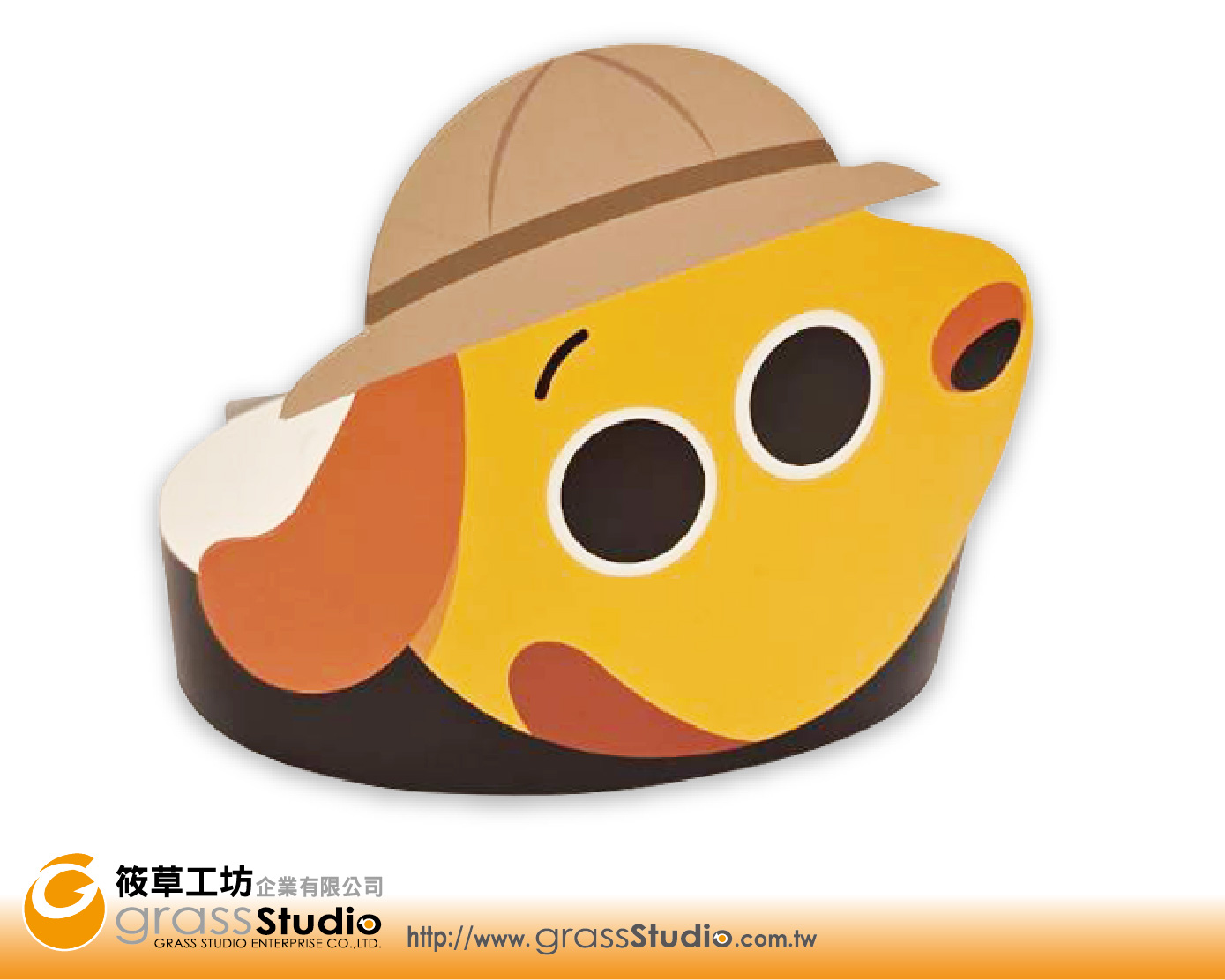 編號9.狗狗造型紙頭箍