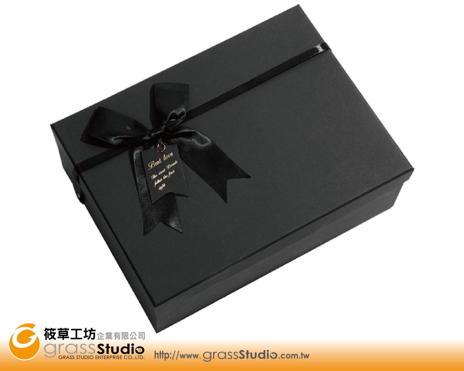 黑色蝴蝶結禮品盒(H)